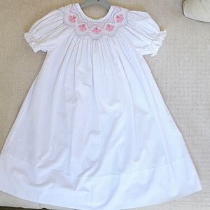 Girls Smocked Dress 3T EUC